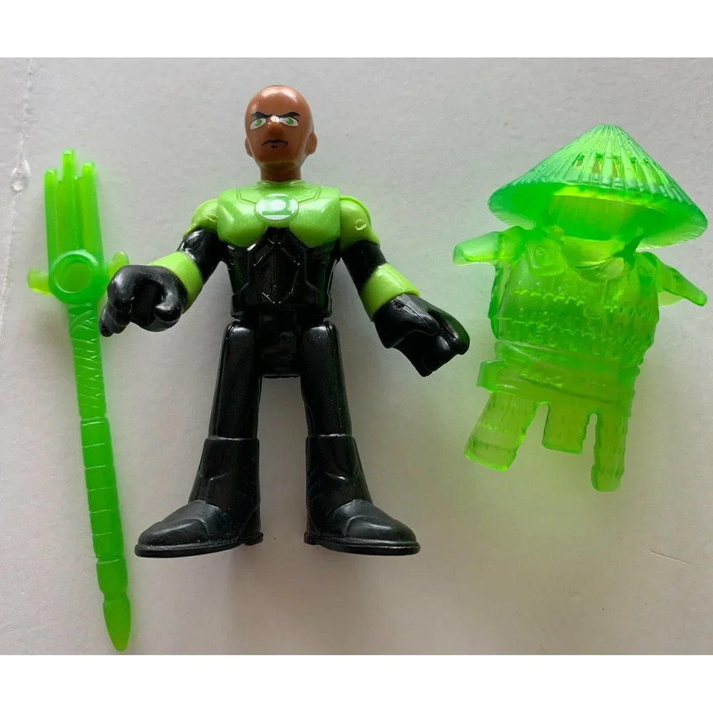 Imaginext Green Lantern DC Super Friends Figure Armor Helmet Weapon